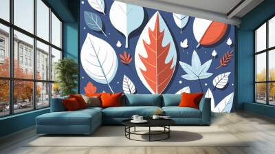 leaves Wall mural