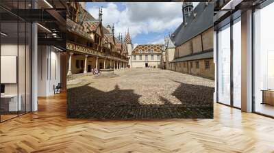 Les hospices de Beaune, ancien hôpital, ville de Beaune, département de la Côte d'Or, France Wall mural