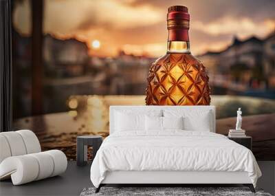 liquor bottle , expensive and premium alcohol brand Wall mural