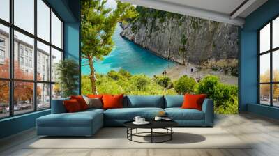 Xigia sulfur beach in Zakynthos Wall mural