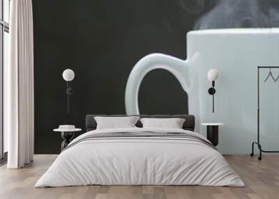 White steaming mug Wall mural