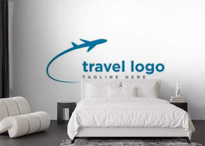 travel logo design template Wall mural