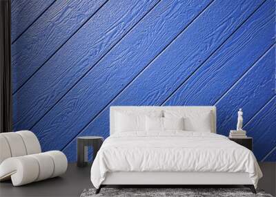 blue wood texture Wall mural