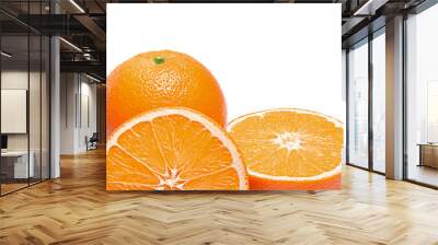 Orange. Isolated on White Background without Shadow. Wall mural