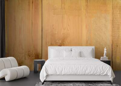 Wood texture background, wood planks, surface with natural pattern. Wall mural