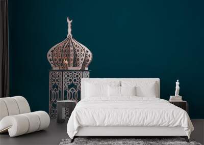 Arabic lantern, Ramadan kareem background Wall mural