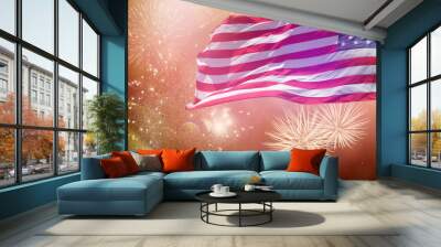 Celebrating Independence Day Wall mural