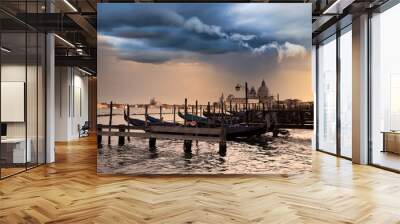 Gondolas of Venice Wall mural