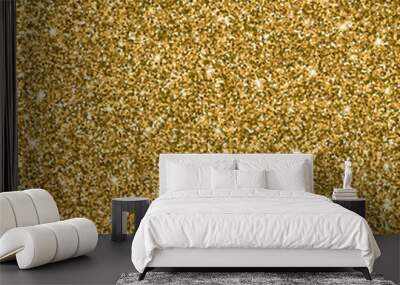 Gold glitter bright vector Wall mural