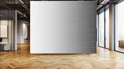 Halftone pattern background, square spot shapes, vintage or retro graphic with place for your text. Halftone digital effect. Wall mural