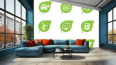 vector ecology icon set. vol. 2 Wall mural