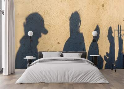 human shadows Wall mural