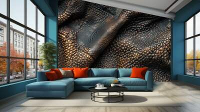 brown leather texture background Wall mural