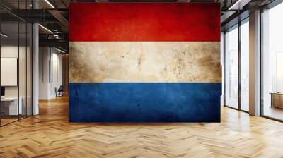 Distressed Looking Grunge Netherlands Flag Wall mural