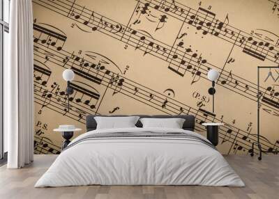 Vintage Sheet Music Wall mural