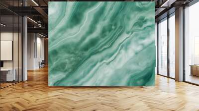 Natural marble texture and surface background. aqua onyx marbel stone. green marble for interior exterior. decoration design and industrial construction concept design. glossy onix marbel stone Wall mural