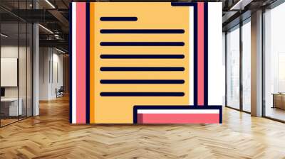 folder with documents Wall mural