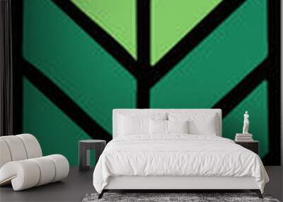 green sign Wall mural