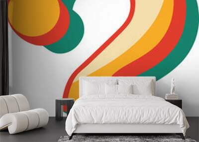 question mark symbol Wall mural