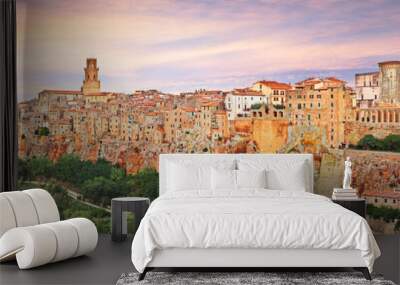 pitigliano, grosseto, tuscany, italy Wall mural