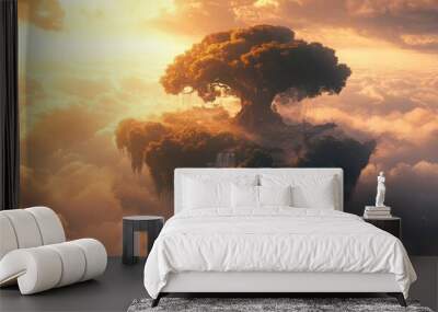 Floating Island Paradise Wall mural