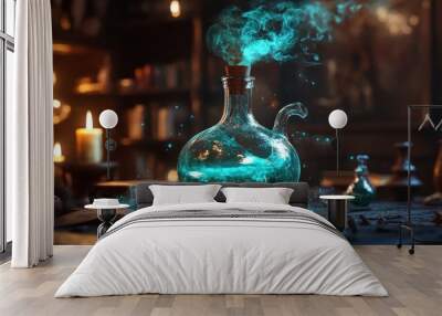 Magical Potion in an Old Alchemy Lab Wall mural