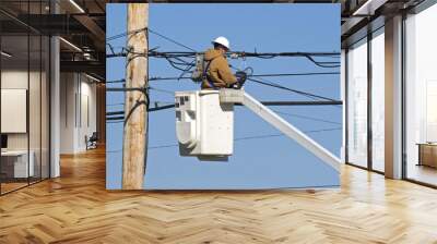 technician working 2 Wall mural