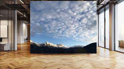 snow mountains Wall mural