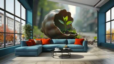 Newly sprout in crystal ball ai generated
 Wall mural