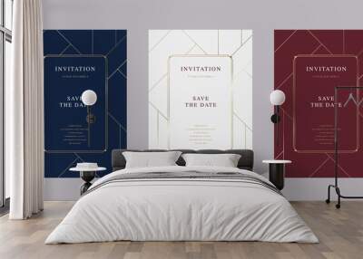 Vintage luxury vector invitation card Wall mural