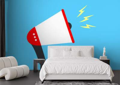 megaphone icon design. vector illustration Wall mural