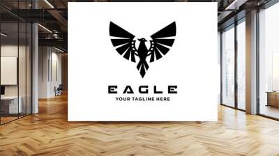 Eagle design logo - vector illustration, Eagle emblem design on a white background. suitable for you design need, logo, illustration, animation, etc  Wall mural