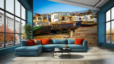 old boats Wall mural