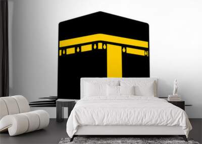 kabah islamic vector illustration, kabah tempat suci di makkah Wall mural