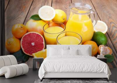 Fresh citrus juice Wall mural