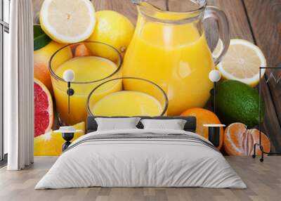 Fresh citrus juice Wall mural