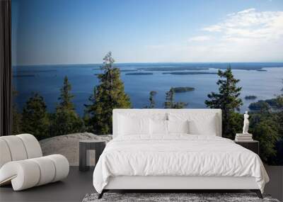 Scenery from the top of Koli national park in Finland, Europe Wall mural