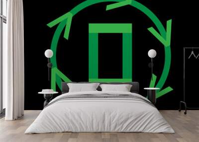 letter O logo icon design Wall mural