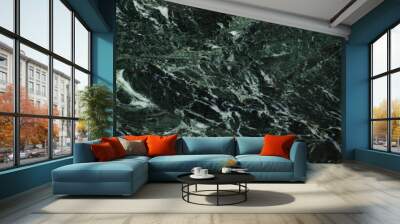 The dark green marble. Texture Wall mural