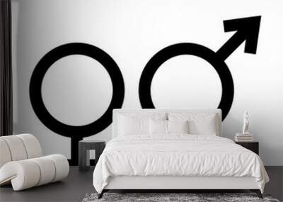 Gender sex icon symbol for graphic and web design isolated Wall mural