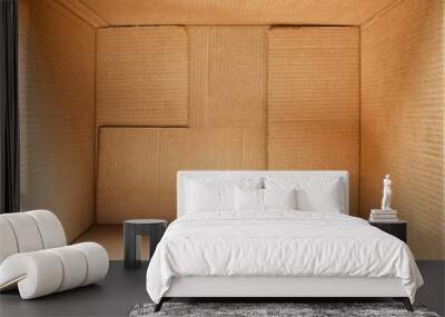 Cardboard box interior Wall mural