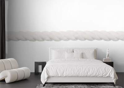 Large white rope isolated Wall mural