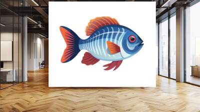 Glofish blue cook tropical yellow fish with teal stripes yellow aquarium plants female betta fish colors glofish tetra colors logo channa vector diet polar white parrot fish Wall mural