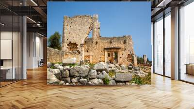 Ancient city Kanli divane located in Mersin province in Turkey Wall mural