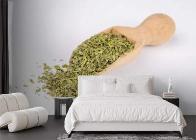 Piece of natural homemade dry mint Wall mural