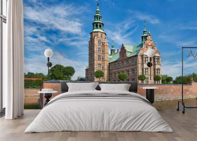 Famous Rosenborg castle, one of the most visited tourist attractions in Copenhagen. Wall mural