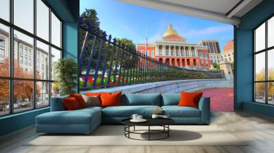 Massachusetts State House in Boston Wall mural