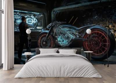 Motorcycles of the future 10 Wall mural