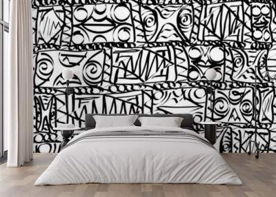 Multiple Brick Designs 2 Wall mural