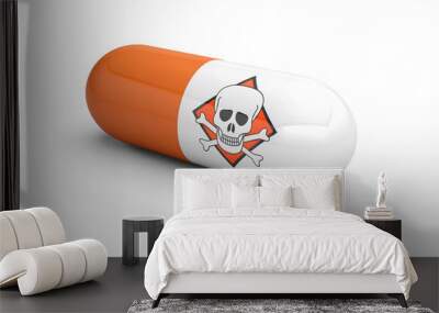 danger medicine pill drugs addiction Wall mural